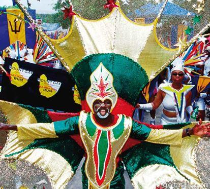 ABOVE Spectacular costumes add sparkle to Bridgetown’s streets at the annual Crop Over festival, Barbados RIGHT Masked Pierrots, clad in satin, are a distinctive feature of the Carnival at Limoux, France