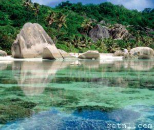 tourism Anse Source D'Argent, La Digue, Seychelles